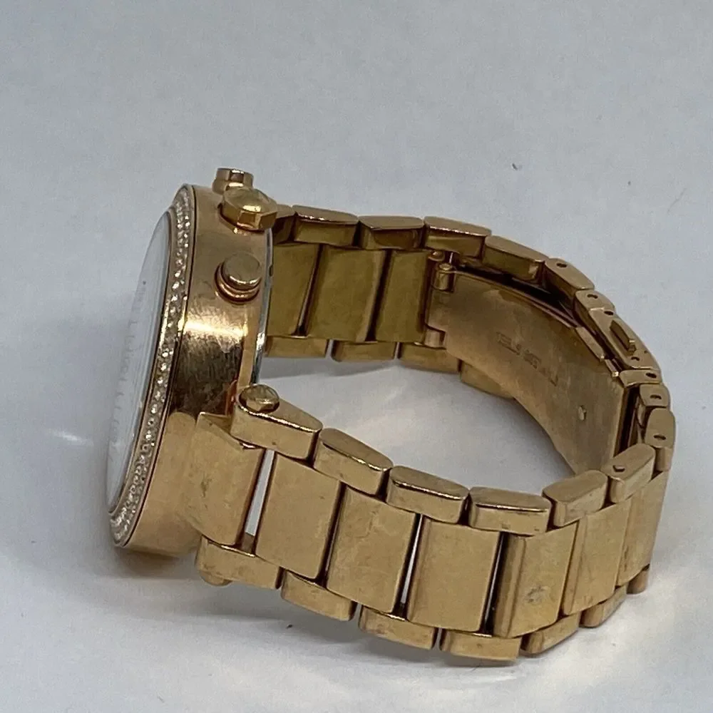 Michael Kors MK5491 Women's Gold Stainless Steel Analog Dial Geniune Watch GE435